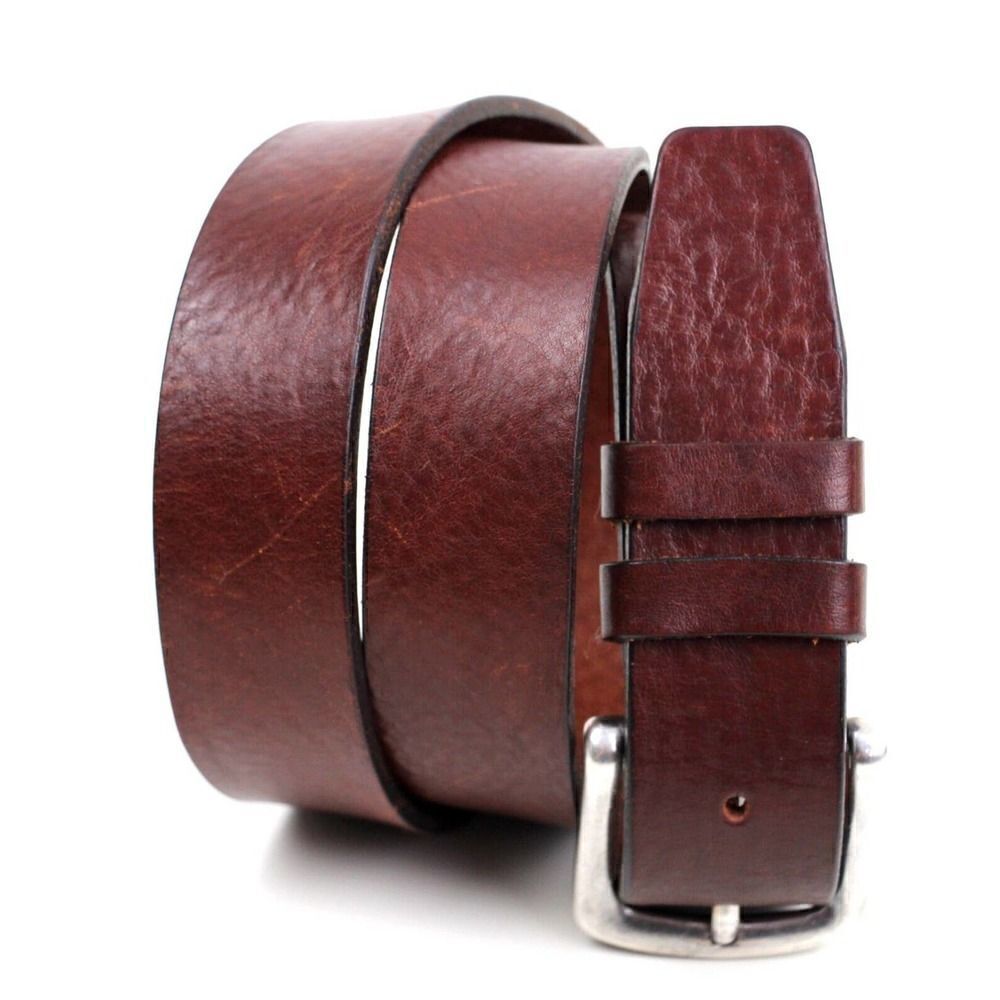 DUSTIN BROWN GENUINE LEATHER 1.25"Wd CASUAL DRESS MEN'S BELT Sz 36/90 (P10
